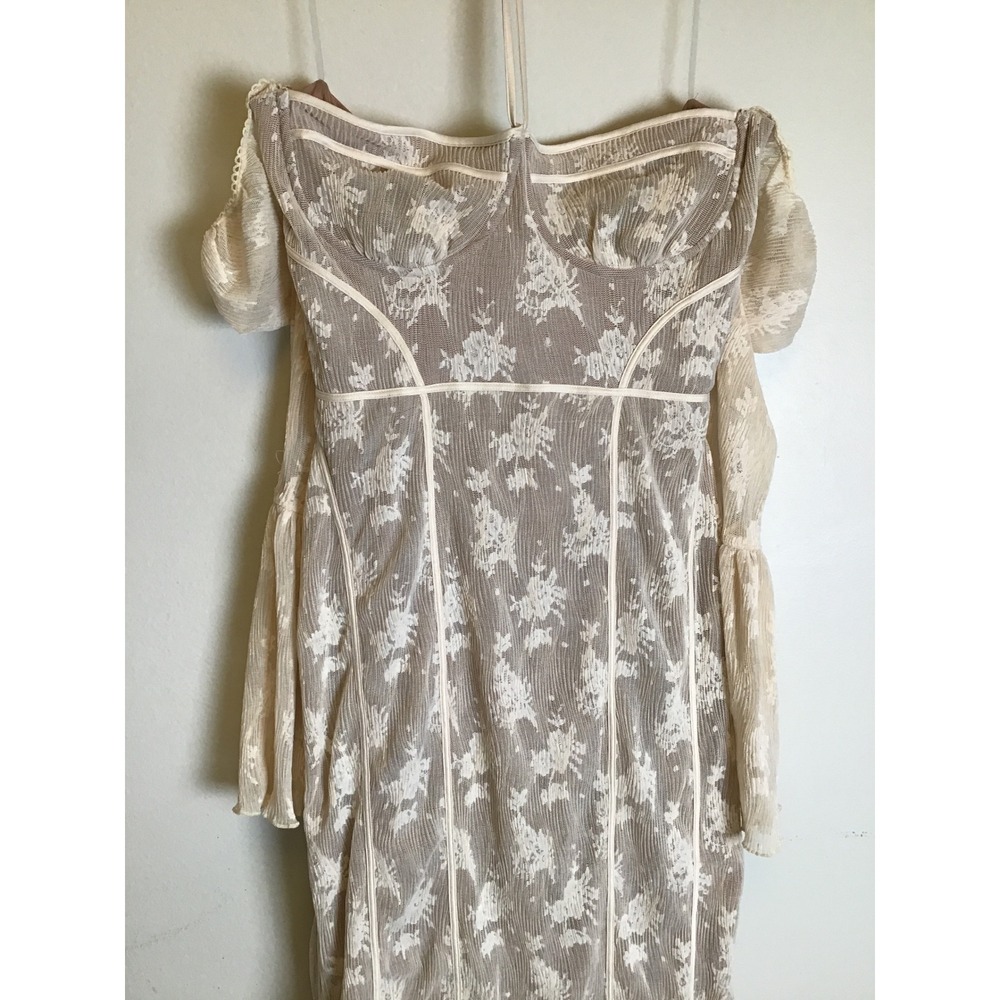 House of CB Women's Vintage Cream Delilah Lace Maxi Dress Size L+ Plus(10-12)NWT - Picture 7 of 13